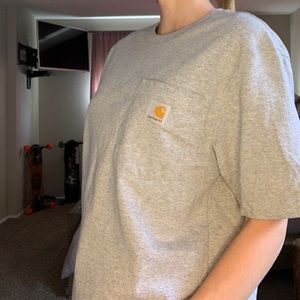 grey Carhartt tee